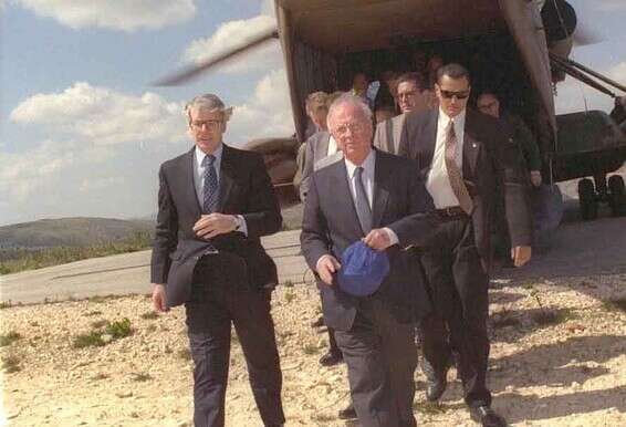 ראשי הממשלות. יצחק רבין ז"ל עם ג'ון מייג'ור. מרץ 1995 // צילום: לע"ם