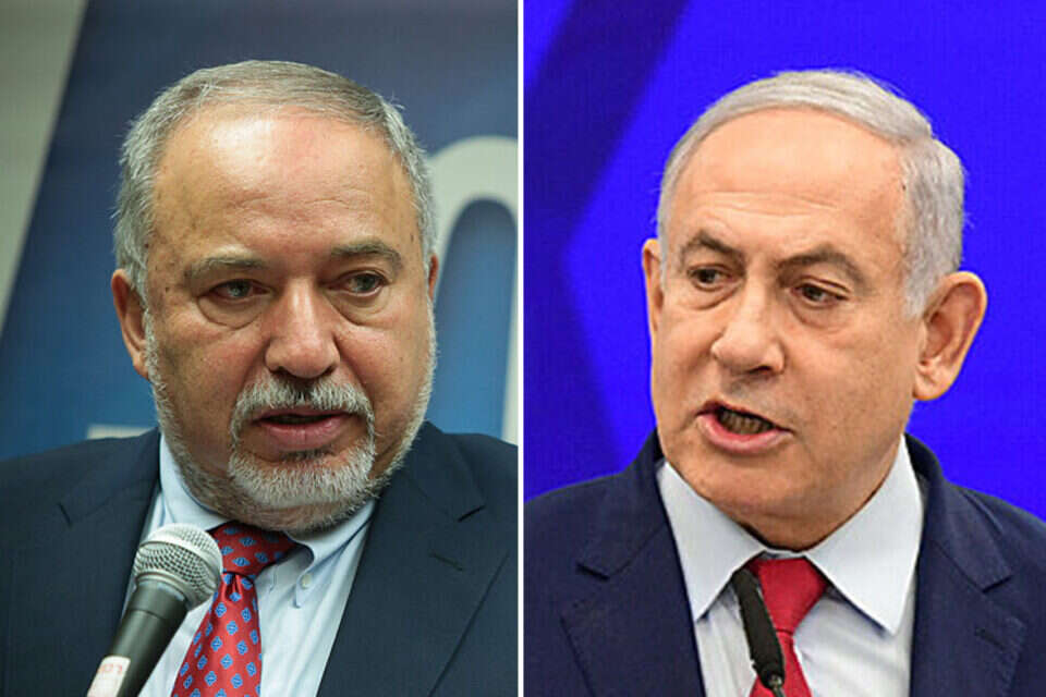 בנימין נתניהו (מימין) ואביגדור ליברמן // צילומים: יוסי זליגר, אורן בן חקון // בנימין נתניהו (מימין) ואביגדור ליברמן // צילומים: יוסי זליגר, אורן בן חקון ,