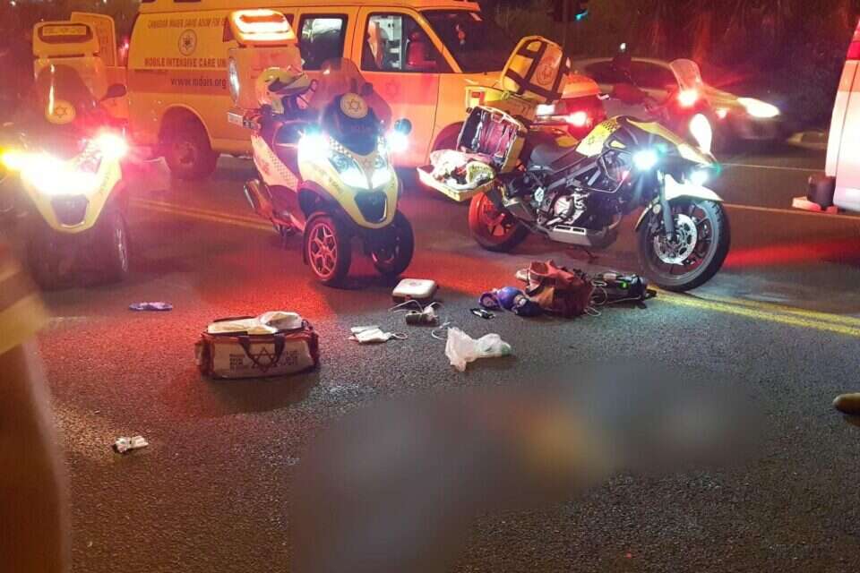 זירת התאונה בצומת גלילות , תיעוד מבצעי מד"א