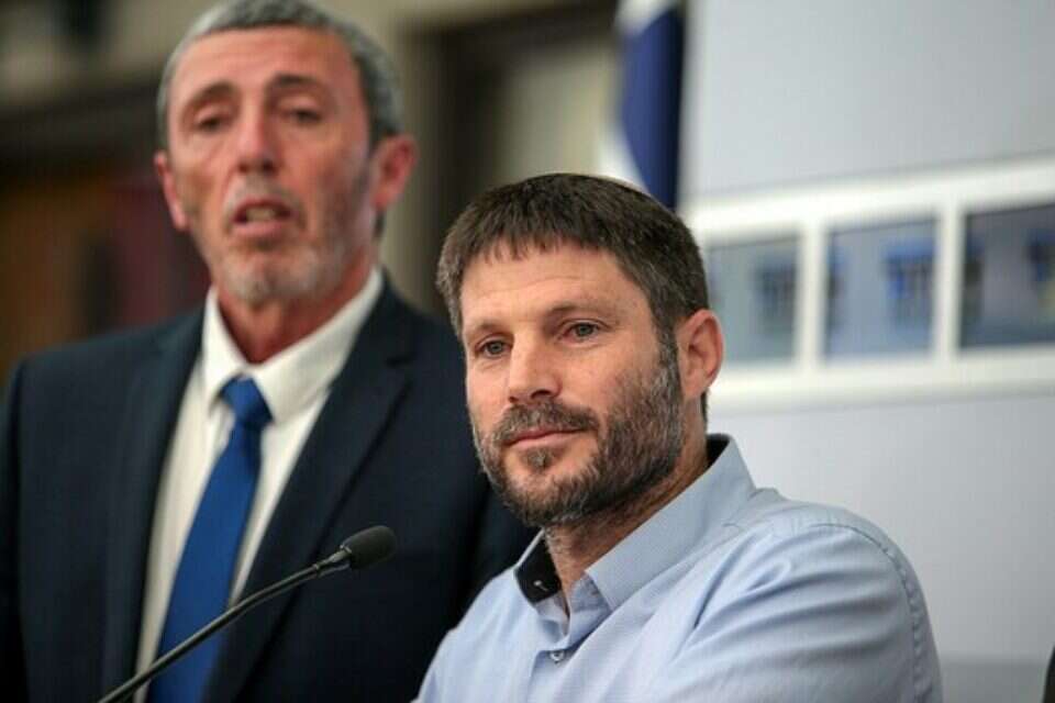 צילום: אורן בן חקון // מנהיגי איחוד מפלגות הימין הרב רפי פרץ ובצלאל סמוטריץ' ,