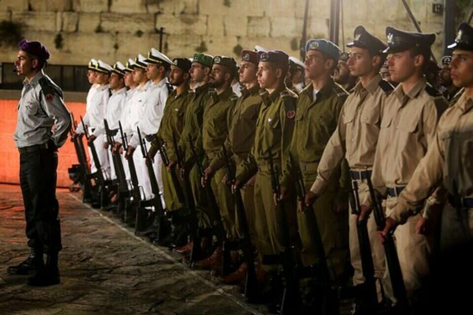 טקס הזיכרון הממלכתי בכותל // צילום: אורן בן חקון , 