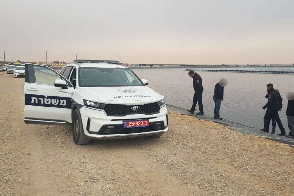 כוחות החיפוש במאגר מי הביוב באזור תפרח שבנגב , מתאנל בושארי