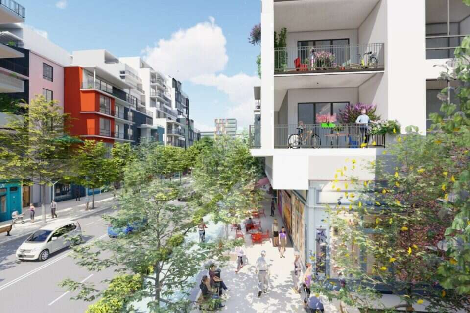 שכונת נווה איילון. , עירית ודרור אדריכלים (הדמיות)