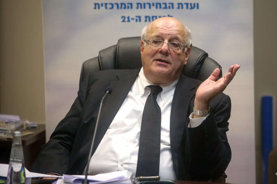 יו"ר ועדת הבחירות המרכזית, השופט חנן מלצר // צילום: אורן בן חקון ,