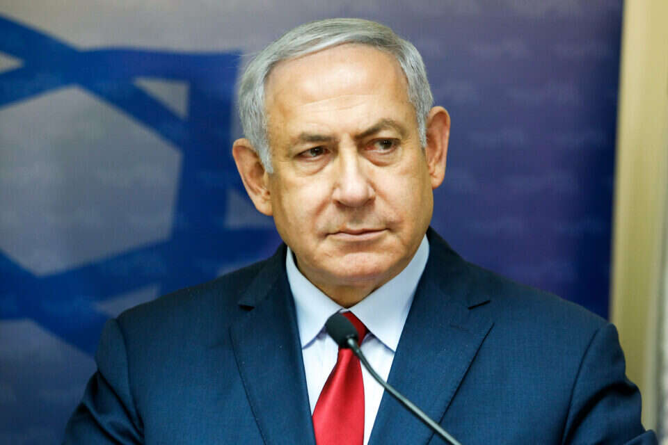 נתניהו תקף בחריפות את כחול לבן // צילום ארכיון: אורן בן חקון ,