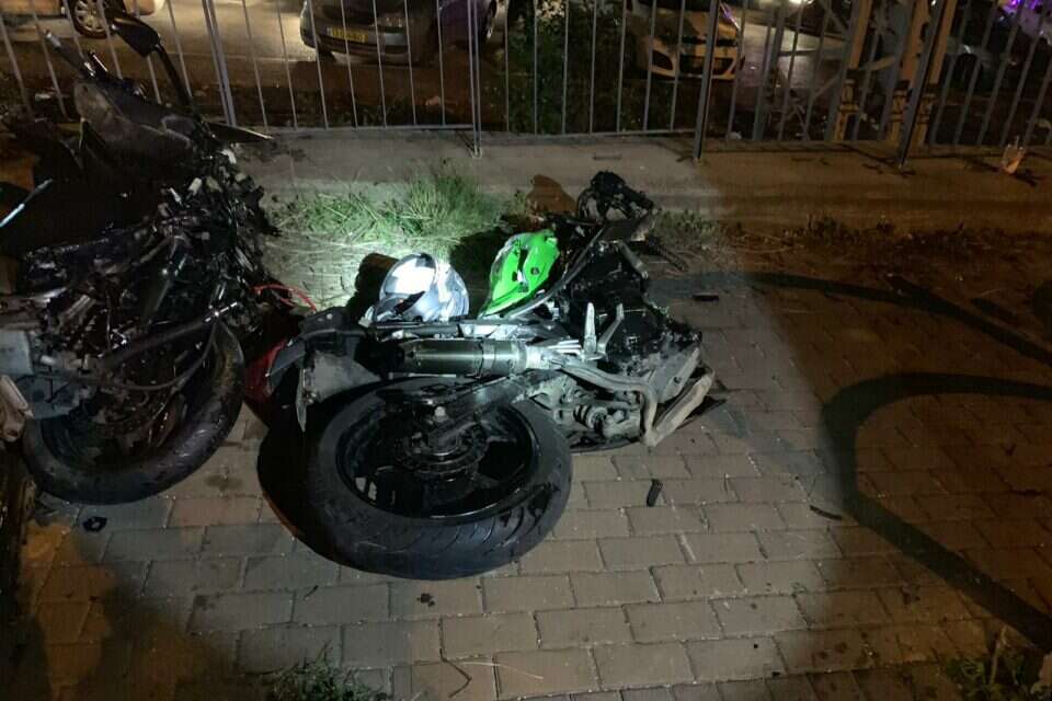 זירת התאונה ליד נצרת // צילום: דוברות המשטרה // זירת התאונה ליד נצרת // צילום: דוברות המשטרה , 