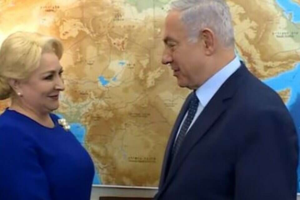 רה"מ נתניהו עם ראש ממשלת רומניה ויוריקה דנצ'ילה ,