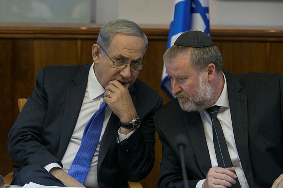 נתניהו ומנדלבליט // צילום: אוהד צויברג // נתניהו ומנדלבליט // צילום: אוהד צויברג ,