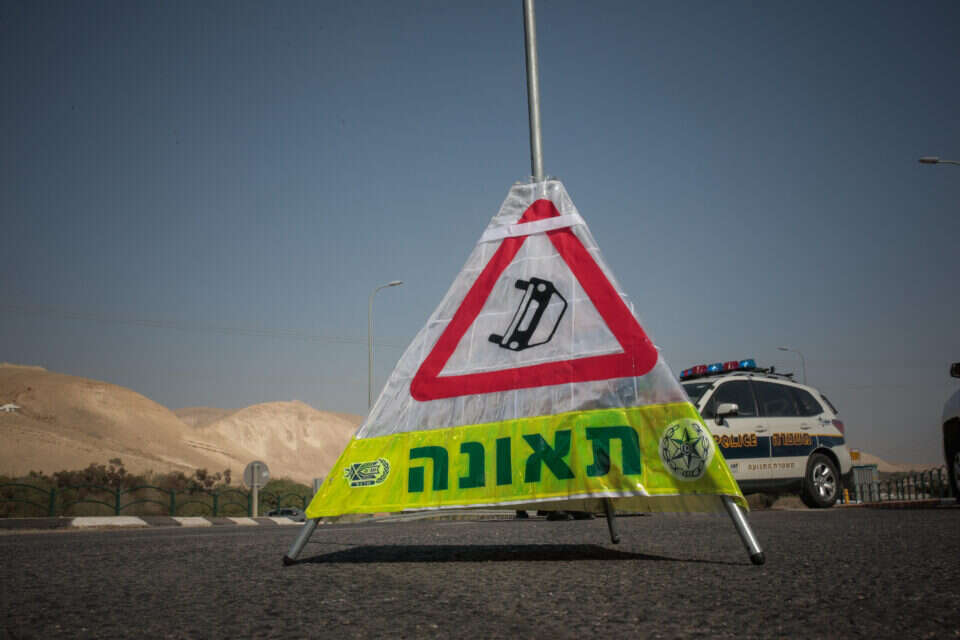 זירת התאונה בכביש 90 // צילום: תיעוד מבצעי מד"א , 