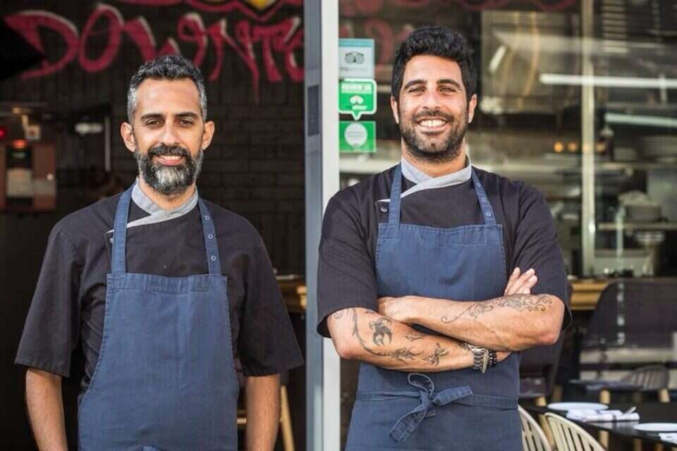 יוסי שטרית ודודו אלמקיאס (בתמונה, מימין לשמאל) // צילום: אפיק גבאי ,