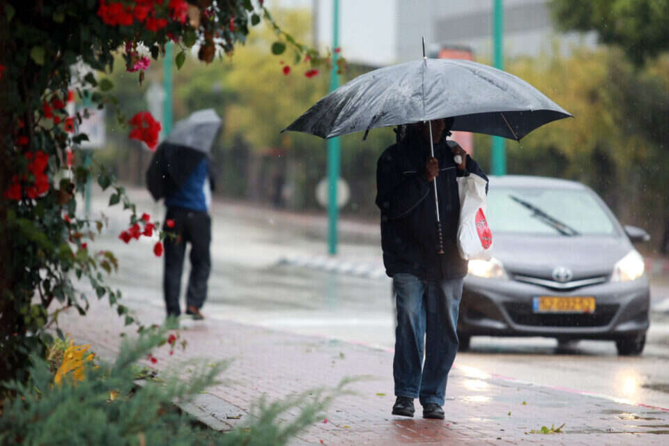 עשרות מילימטרים ירדו ברחבי הארץ // צילום: יהונתן שאול ,