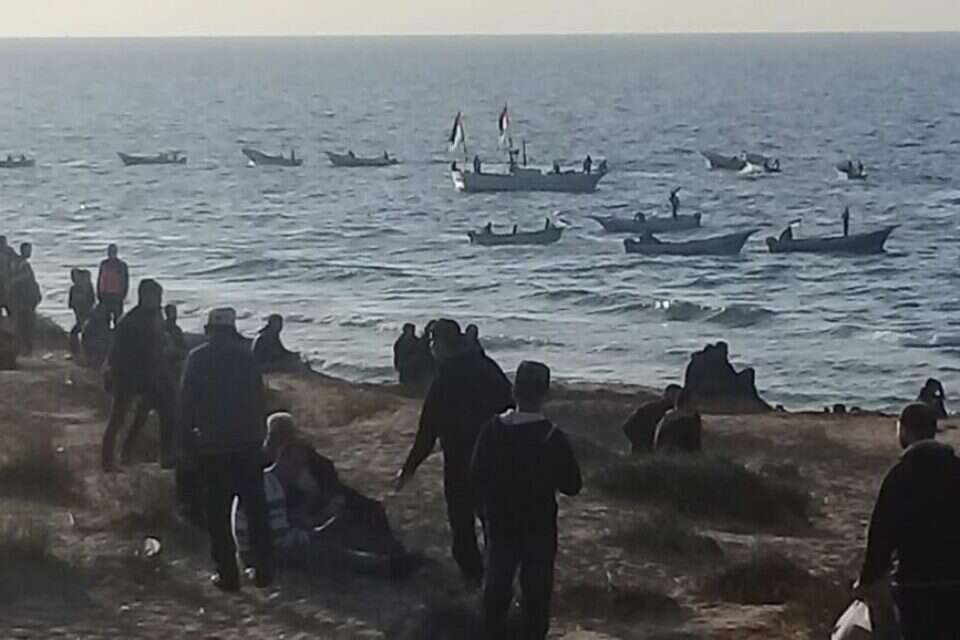 ההפגנות ליד הגבול הצפוני // צילום: "ופא" ,