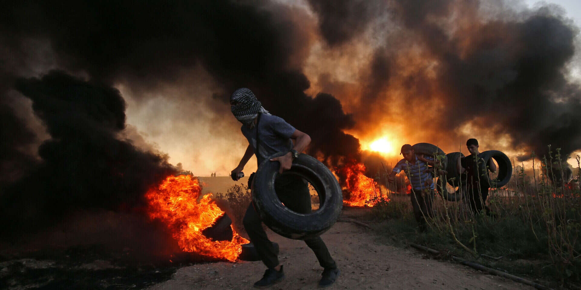 מאיימים להחזיר את ההסלמה ברצועה // צילום: AFP ,