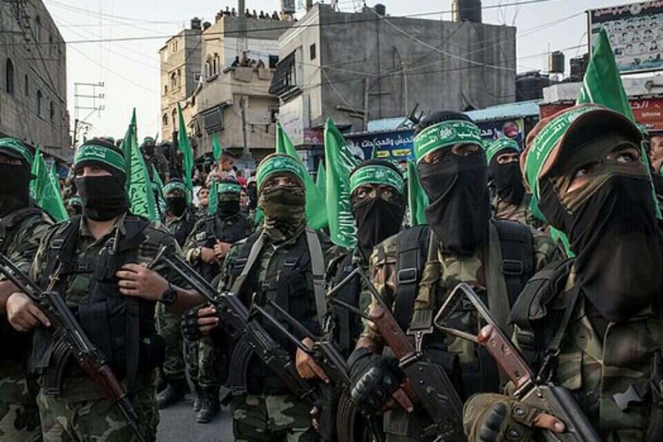 מחבלי חמאס ברצועה , GettyImages