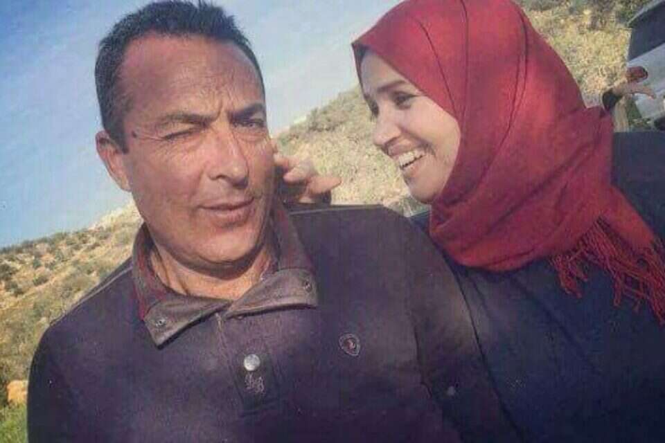 עאישה עוראבי ובעלה מוחמד // צילום: מתוך טוויטר ,