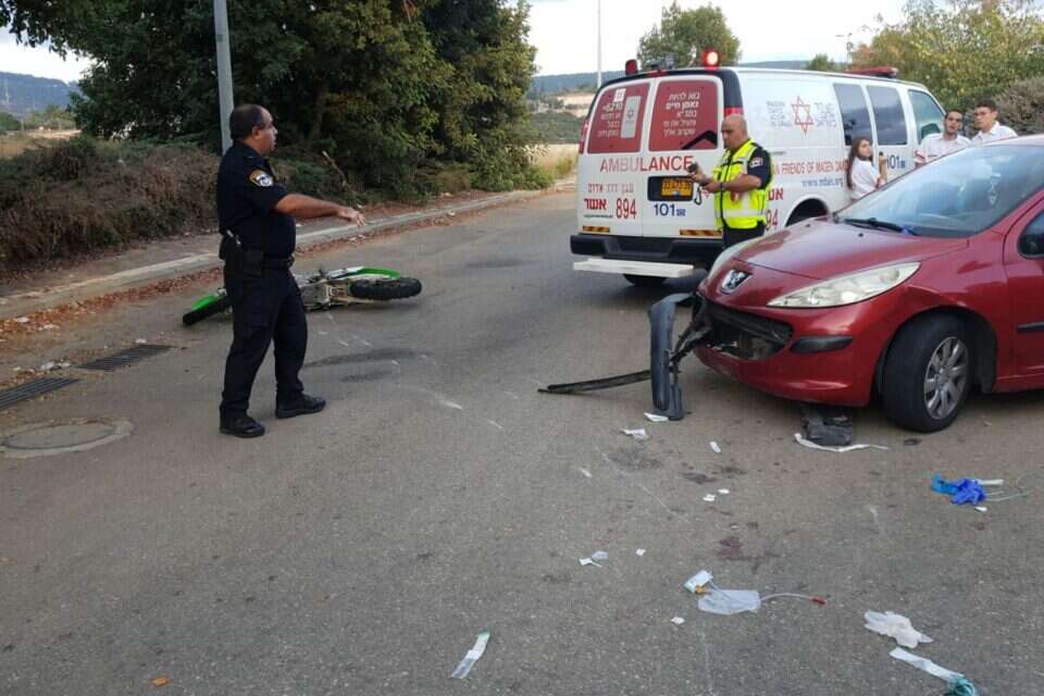 זירת התאונה במושב גורן // צילום: דוברות מד"א ,