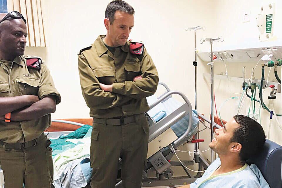 אלוף הלוי ורס"ן יהודה // צילום: דובר צה"ל , 