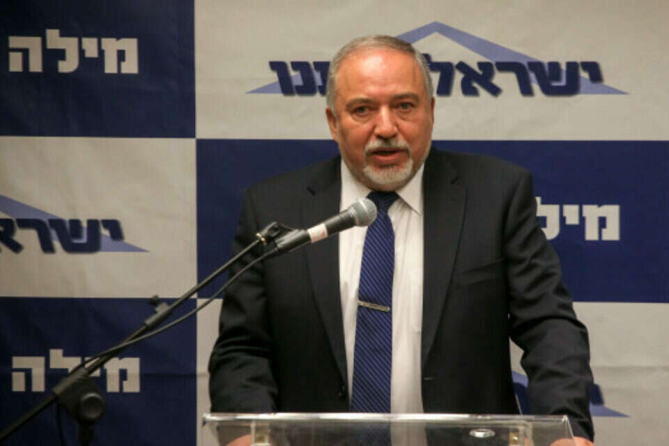 שר הביטחון אביגדור ליברמן // צילום: אורן בן חקון , 