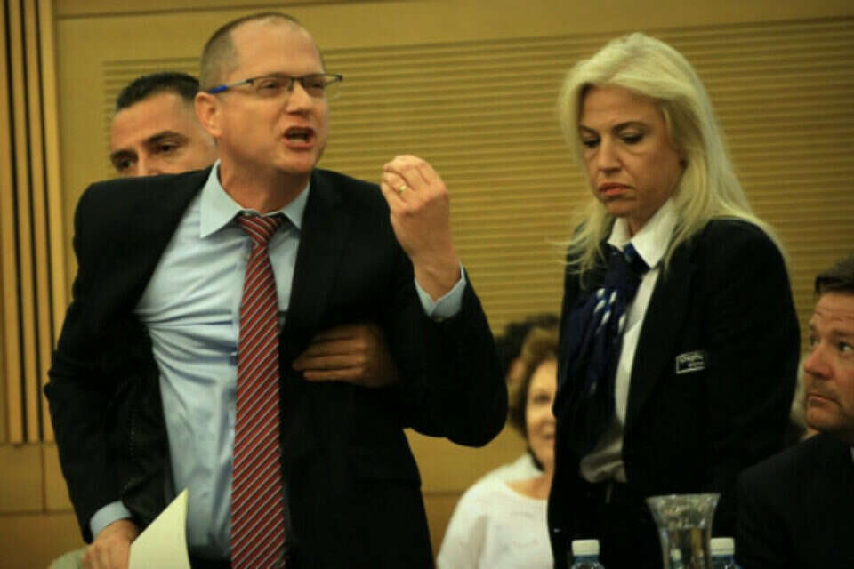 עודד פורר בכנס "ילדים תחת כיבוש" בכנסת // צילום: הילל מילר ,