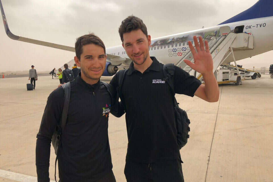 גיא שגיב (מימין) וגיא ניב בדרך לסציליה. האתגר נמשך // צילום: סייקלינג אקדמי // גיא שגיב (מימין) וגיא ניב בדרך לסציליה. האתגר נמשך ,