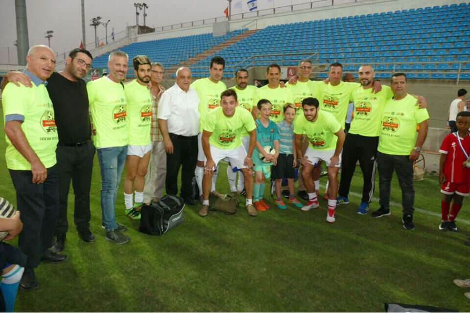 צילום: לע"מ // משחק ראווה של הקבוצה הזוכה מול נבחרת האומנים , 