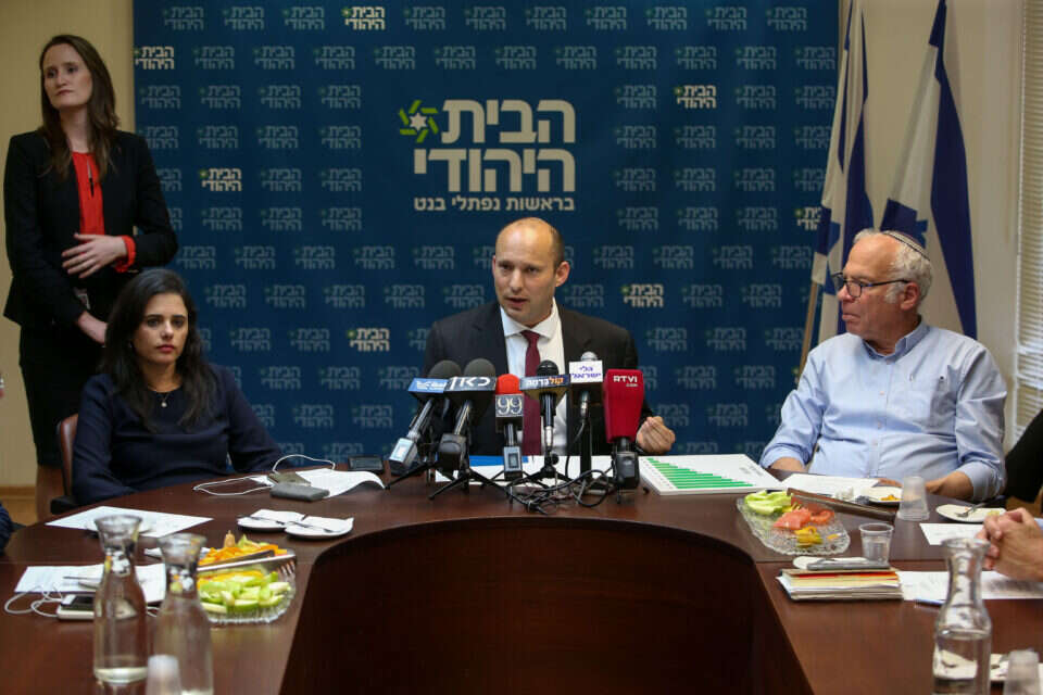 אורי אריאל, נפתלי בנט, איילת שקד // צילום: אורן בן חקון ,