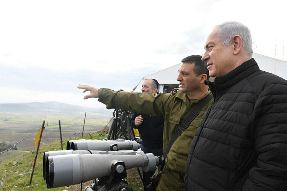 נתניהו בגבול הצפון // צילום: קובי גדעון, לע"מ // נתניהו בגבול הצפון // צילום: קובי גדעון, לע"מ ,