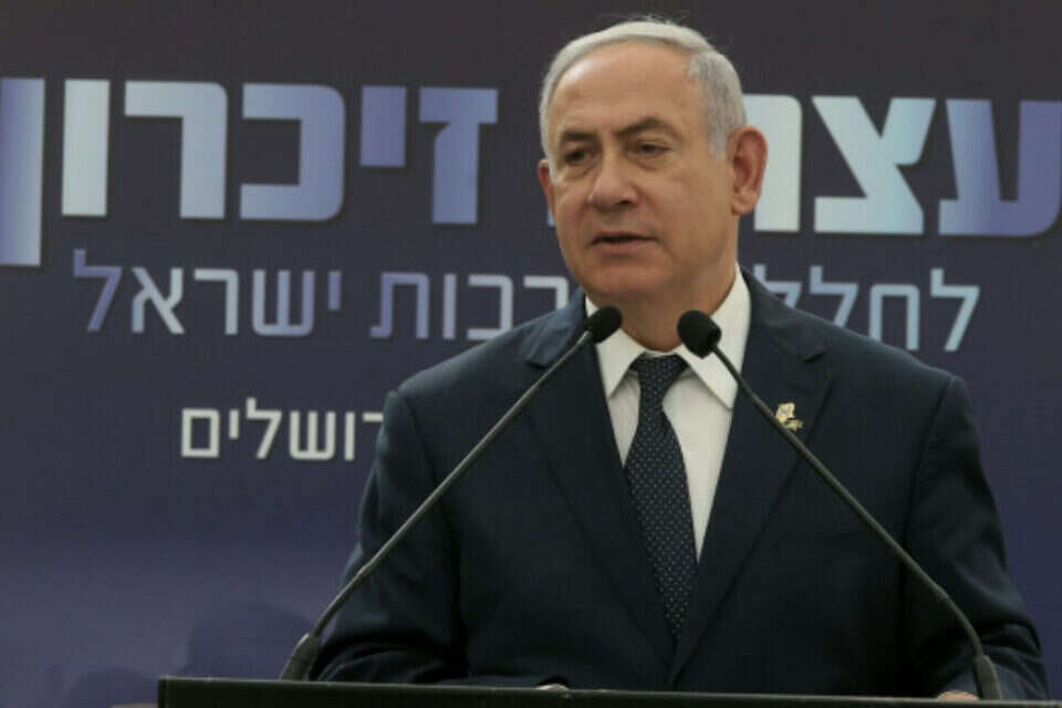 "החיים שלנו הם החייאה של הנופלים". נתניהו בעצרת הזיכרון // צילום: אורן בן חקון // "החיים שלנו הם החייאה של הנופלים". נתניהו בעצרת הזיכרון // צילום: אורן בן חקון , 