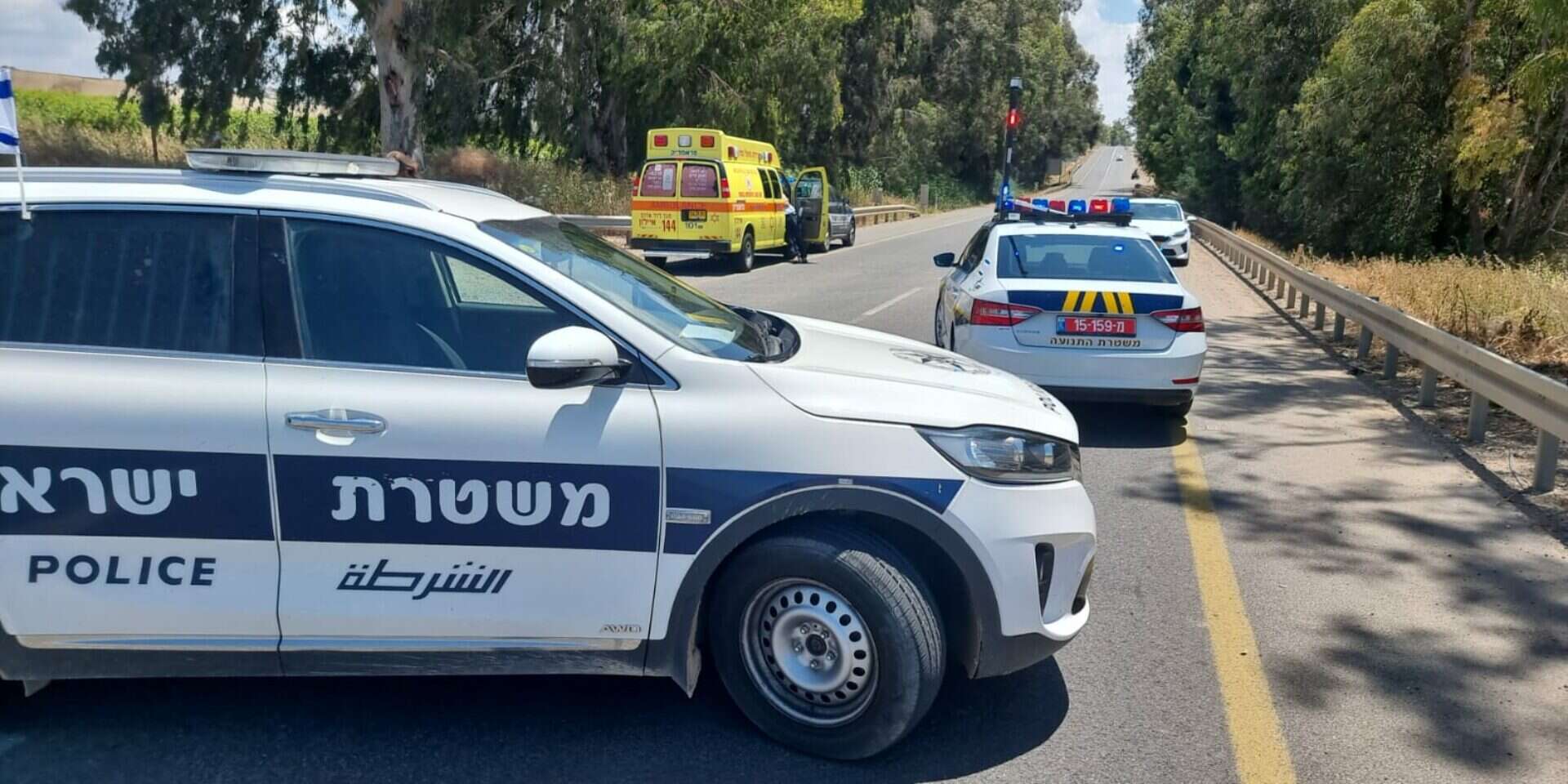 אירוע ירי בעין מאהל. ניידת משטרה (ארכיון) , דוברות המשטרה