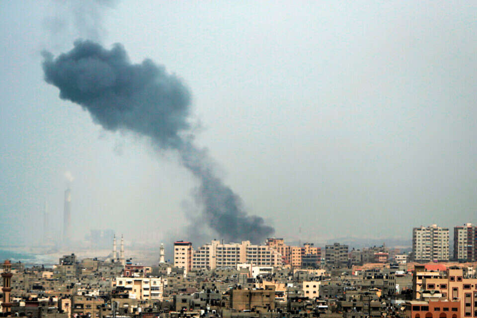 תקיפה בעזה (תמונת ארכיון) // צילום: AFP ,