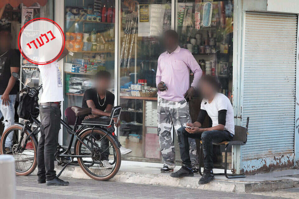 צילום: ארכיון: גדעון מרקוביץ' // מסתננים בדרום ת"א ,