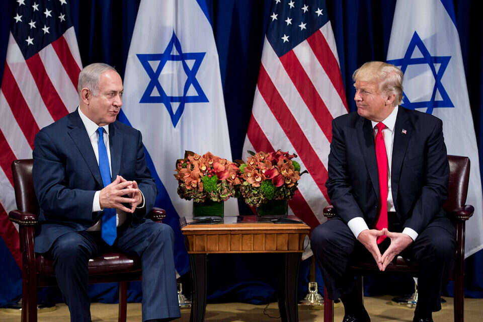 נשיא ארה"ב לשעבר דונלד טראמפ ובנימין נתניהו , איי.אף.פי.