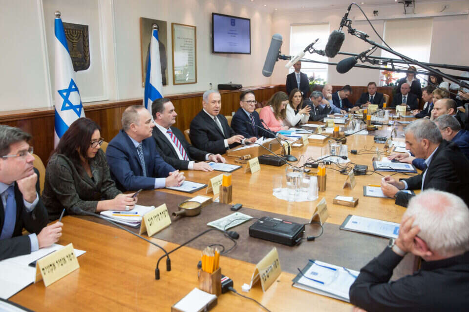 צילום: אמיל סלמן // ישיבת ממשלה. נתניהו מאשים את החרדים , 