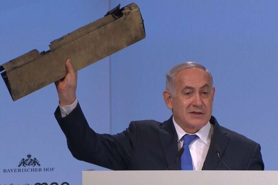 צילום: עמוס בן גרשום, לע"מ // נתניהו בכנס מינכן ,