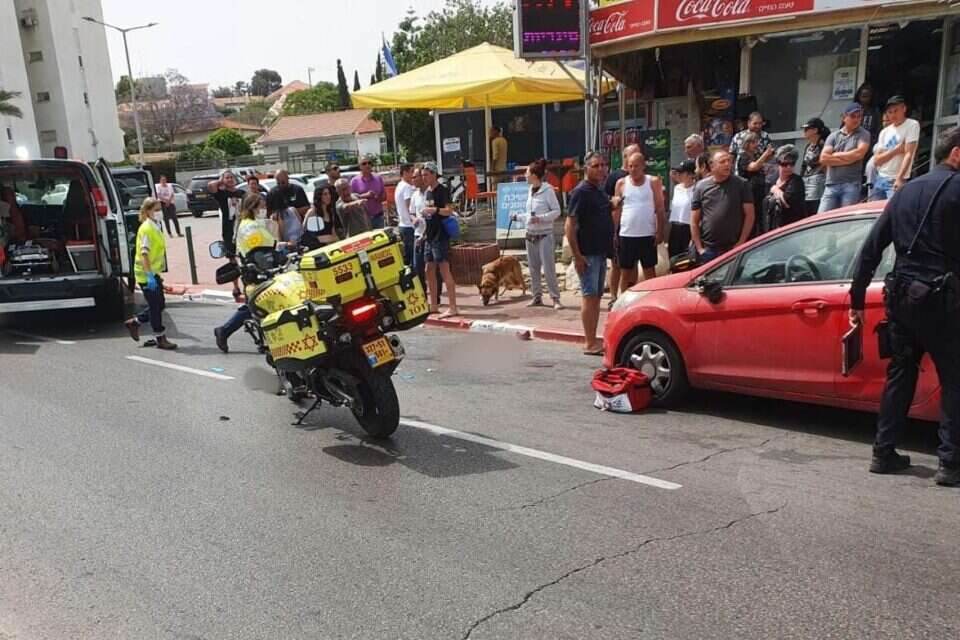 זירת תאונת דרכים באשקלון , תיעוד מבצעי מד"א