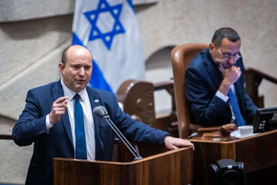ראש הממשלה בנט בכנסת