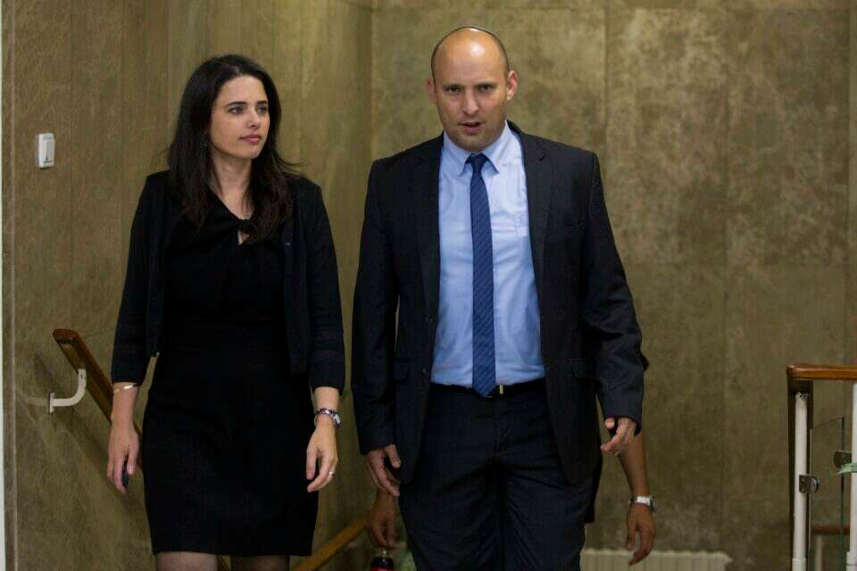 בנט ושקד // צילום: יונתן זינדל , 