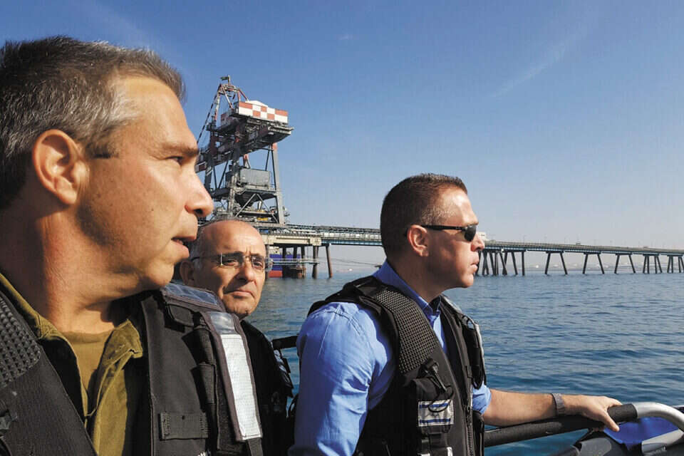 השר ארדן בגזרת עזה // צילום: דוברות משרד לביטחון הפנים ,