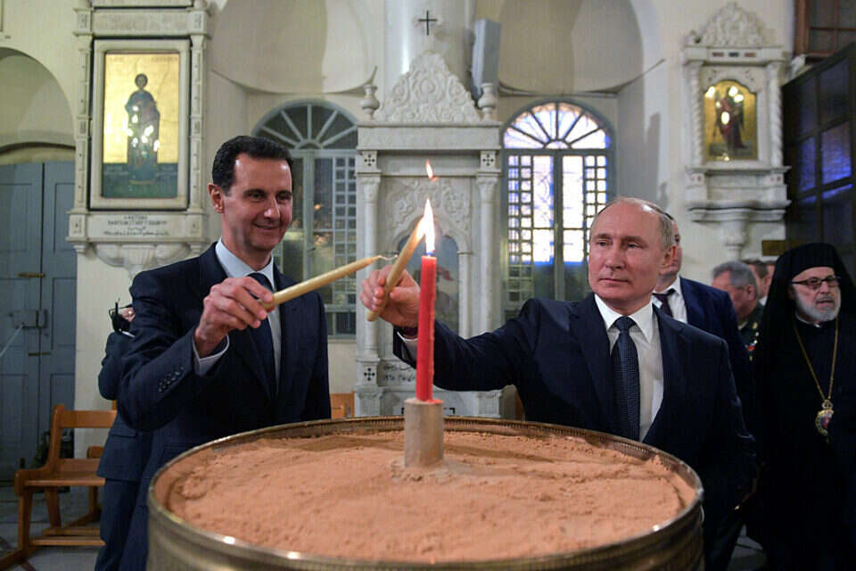 פוטין ואסד בדמשק, 2020.  , רויטרס