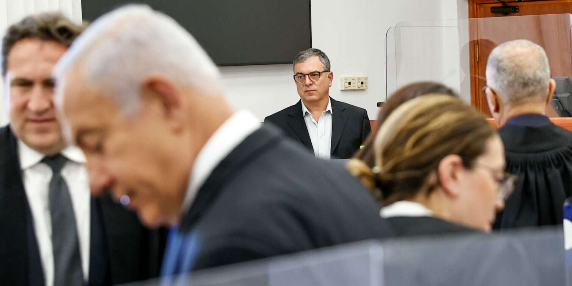 שלמה פילבר ויו"ר האופוזיציה נתניהו בבית המשפט , אורן בן חקון