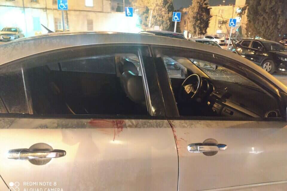 הרכב עם כתמי הדם לאחר ניסיון הלינץ' , שיראל רייש