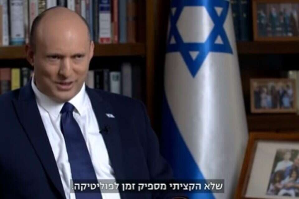 היכן העוקץ? הראיון עם רה"מ בנט , צילום מסך