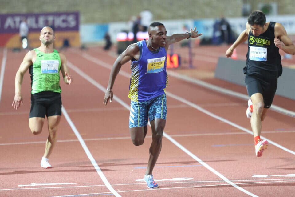 Do it again Afrifa broke the Israeli record in the 200 meters Israel