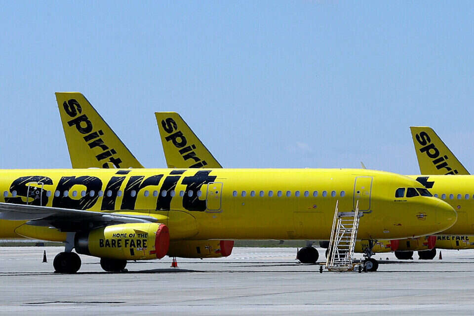 מטוס של חברת Spirit Airlines , אי.פי