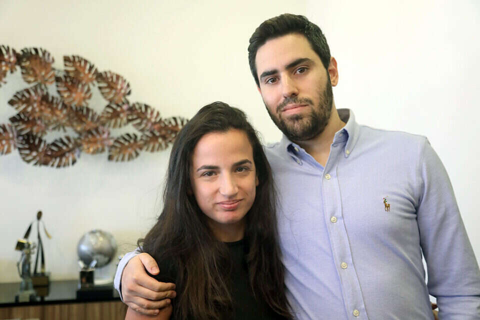גלי פלג ובן זוגה רון, ארכיון , גדעון מרקוביץ
