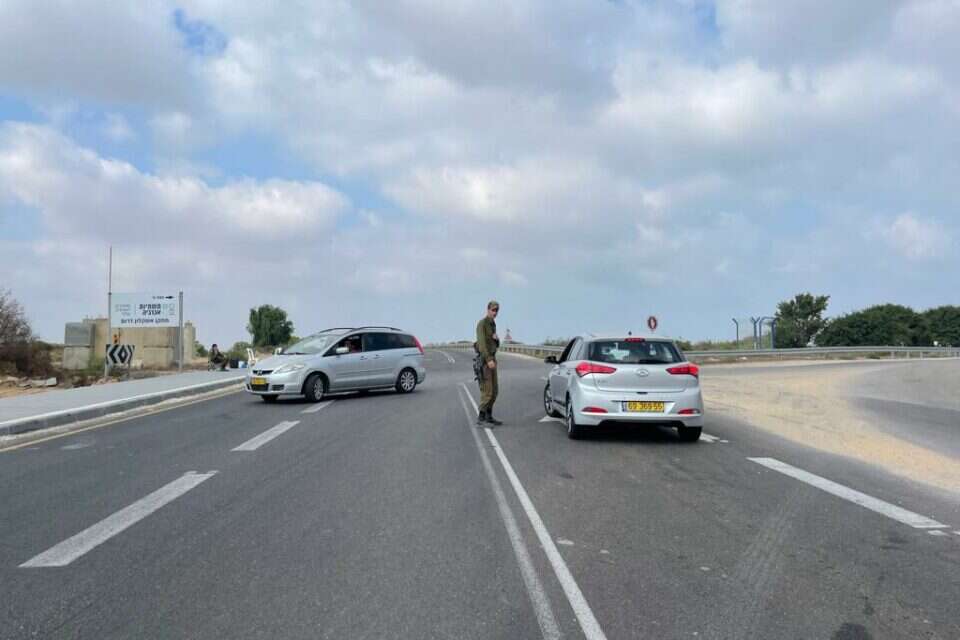 חסימות כבישים באזור עוטף עזה , 