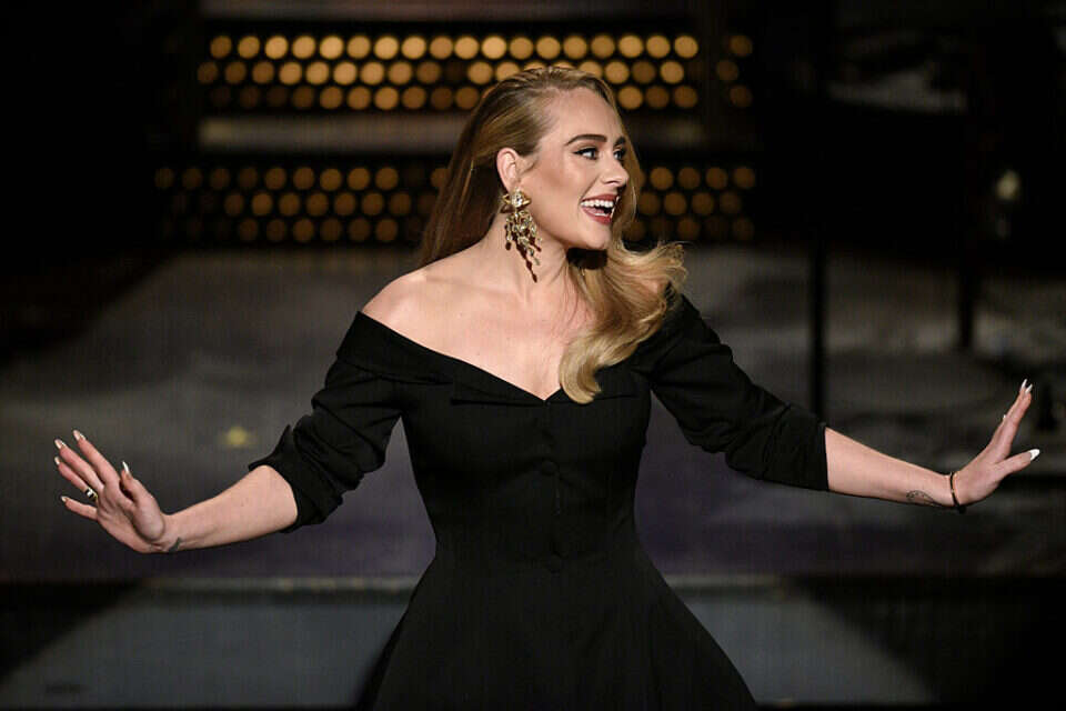 הזמרת אדל בהופעה ב-SNL, 2020 , Getty Images, ארכיון