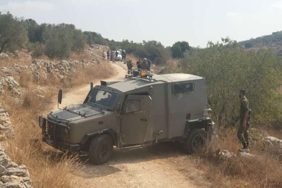 כוחות צה"ל בסריקה אחר הנהג החשוד בניסיון דריסה בשומרון , רועי עוז/TPS
