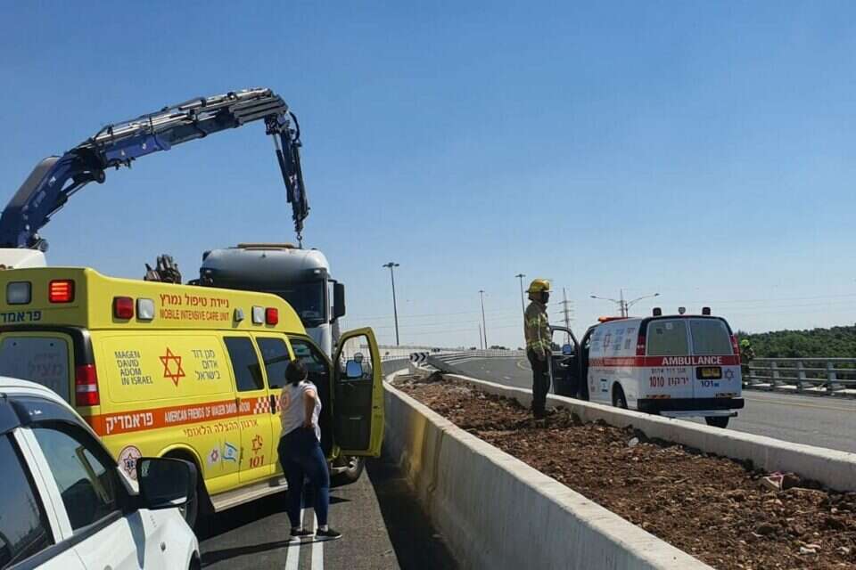 זירת האירוע בו נהרג הפועל , תיעוד מבצעי מד"א