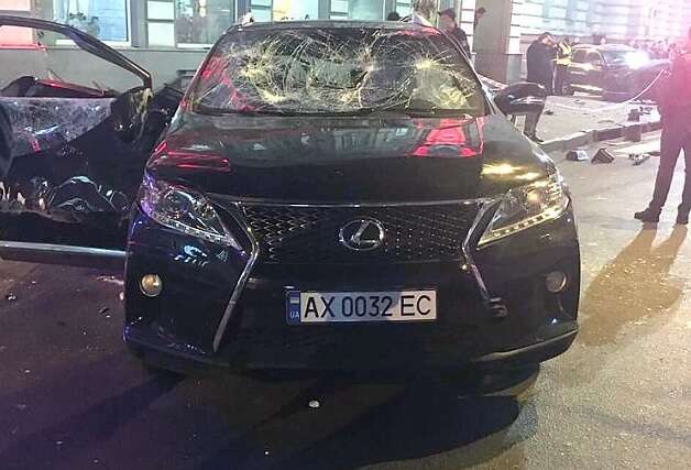 רכב היוקרה של זאיצב מרוסק // צילום: משטרת חרקוב